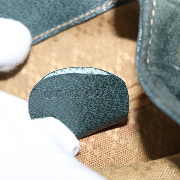 GUCCI Bamboo Backpack Suede Khaki Gold 003 58 0030 Auth gh1145