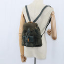 GUCCI Bamboo Backpack Suede Khaki Gold 003 58 0030 Auth gh1145-24