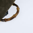 GUCCI Bamboo Backpack Suede Khaki Gold 003 58 0030 Auth gh1145-7