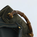 GUCCI Bamboo Backpack Suede Khaki Gold 003 58 0030 Auth gh1145-8