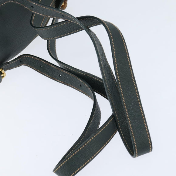 GUCCI Bamboo Backpack Suede Khaki Gold 003 58 0030 Auth gh1145