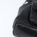 GUCCI Bamboo Backpack Leather Black Gold 003 2034 0030 Auth gh1146-16