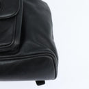 GUCCI Bamboo Backpack Leather Black Gold 003 2034 0030 Auth gh1146-17