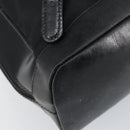 GUCCI Bamboo Bag Nylon Enamel 2way Black Silver 003 2058 0059 5 Auth gh1147-13