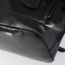 GUCCI Bamboo Bag Nylon Enamel 2way Black Silver 003 2058 0059 5 Auth gh1147-14