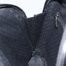 GUCCI Bamboo Bag Nylon Enamel 2way Black Silver 003 2058 0059 5 Auth gh1147-20