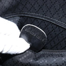 GUCCI Bamboo Bag Nylon Enamel 2way Black Silver 003 2058 0059 5 Auth gh1147-23