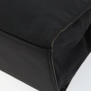 GUCCI Bamboo Hand Bag Nylon Black Silver 002 1010 Auth gh1148-15