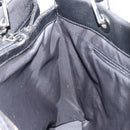 GUCCI Bamboo Hand Bag Nylon Black Silver 002 1010 Auth gh1148-19