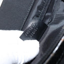 GUCCI Bamboo Hand Bag Nylon Black Silver 002 1010 Auth gh1148-12