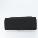 GUCCI Bamboo Hand Bag Nylon Black Silver 002 1010 Auth gh1148-5