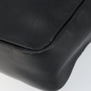 GUCCI Bamboo Hand Bag Leather Black Gold 000 3444 0580 Auth gh1149-8