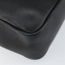 GUCCI Bamboo Hand Bag Leather Black Gold 000 3444 0580 Auth gh1149-17