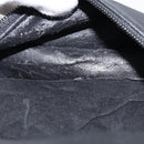 GUCCI Bamboo Hand Bag Leather Black Gold 000 3444 0580 Auth gh1149-11