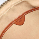 CELINE Macadam Canvas Clutch Bag PVC Beige Gold Auth gh1151-17