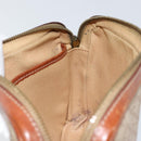 CELINE Macadam Canvas Clutch Bag PVC Beige Gold Auth gh1151-18