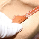 CELINE Macadam Canvas Clutch Bag PVC Beige Gold Auth gh1151-12