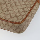 CELINE Macadam Canvas Clutch Bag PVC Beige Gold Auth gh1151-7