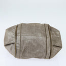 Chloe Etel Hand Bag Leather 2way Beige Gold Auth gh1152-5