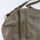 Chloe Etel Hand Bag Leather 2way Beige Gold Auth gh1152-16