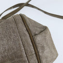 Chloe Etel Hand Bag Leather 2way Beige Gold Auth gh1152-17