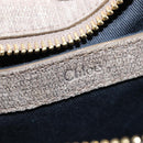 Chloe Etel Hand Bag Leather 2way Beige Gold Auth gh1152-19