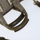 Chloe Etel Hand Bag Leather 2way Beige Gold Auth gh1152-7