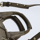 Chloe Etel Hand Bag Leather 2way Beige Gold Auth gh1152-8