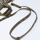 Chloe Etel Hand Bag Leather 2way Beige Gold Auth gh1152-9