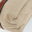 Chloe Woody La Tote Bag Canvas Leather Beige Brown Auth gh1153-9