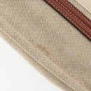 Chloe Woody La Tote Bag Canvas Leather Beige Brown Auth gh1153-10