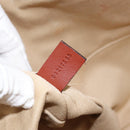 Chloe Woody La Tote Bag Canvas Leather Beige Brown Auth gh1153-12