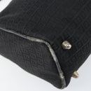 FENDI Zucchino Canvas Hand Bag Black Auth gh1154-16
