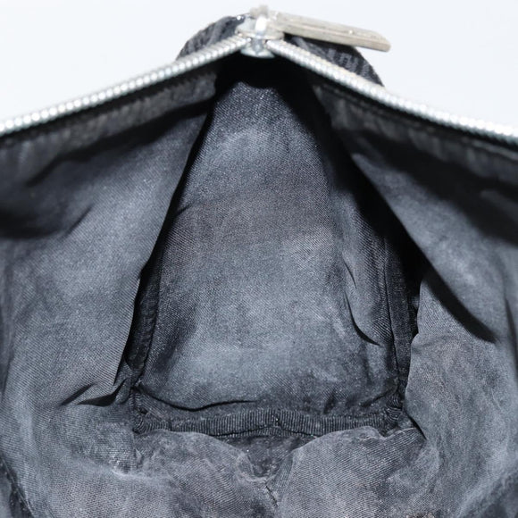 FENDI Zucchino Canvas Hand Bag Black Auth gh1154