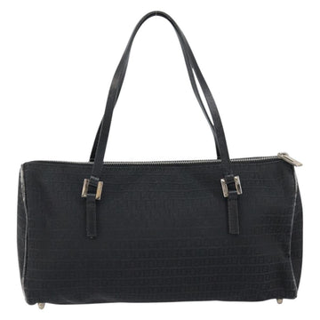FENDI Zucchino Canvas Hand Bag Black Auth gh1154 - 0