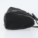 FENDI Zucchino Canvas Hand Bag Black Auth gh1154-3
