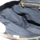 FENDI Pecan Canvas Hand Bag PVC 2way Black Brown Auth gh1157-20