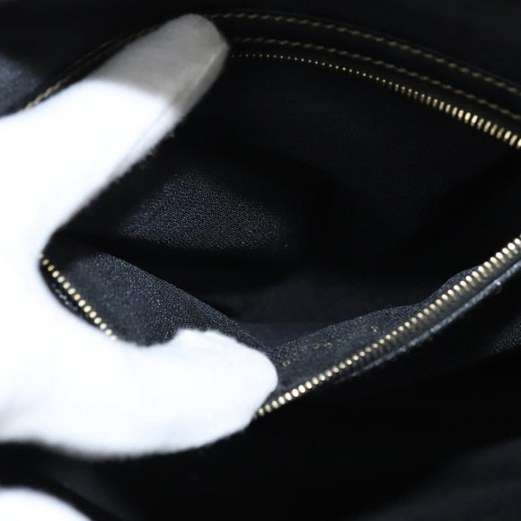 FENDI Pecan Canvas Hand Bag PVC 2way Black Brown Auth gh1157