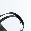 FENDI Pecan Canvas Hand Bag PVC 2way Black Brown Auth gh1157-8