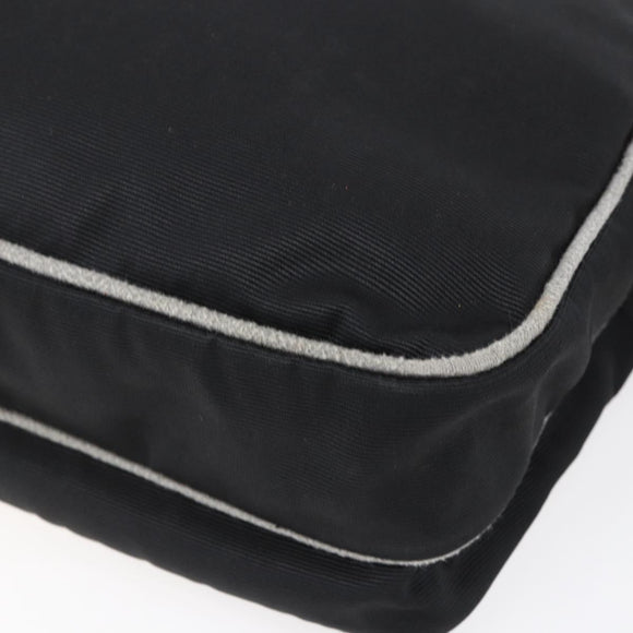 FENDI Shoulder Bag Nylon Black Gold Auth gh1158