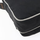 FENDI Shoulder Bag Nylon Black Gold Auth gh1158-18