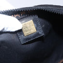 FENDI Shoulder Bag Nylon Black Gold Auth gh1158-19