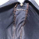 FENDI Shoulder Bag Nylon Black Gold Auth gh1158-20