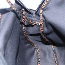 FENDI Shoulder Bag Nylon Black Gold Auth gh1158-21