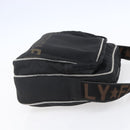 FENDI Shoulder Bag Nylon Black Gold Auth gh1158-4