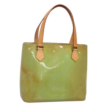 LOUIS VUITTON Monogram Vernis Houston Hand Bag Baby Blue M91005 LV Auth gh116