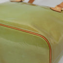 LOUIS VUITTON Monogram Vernis Houston Hand Bag Baby Blue M91005 LV Auth gh116-9