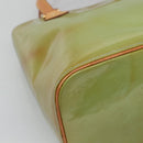 LOUIS VUITTON Monogram Vernis Houston Hand Bag Baby Blue M91005 LV Auth gh116-14