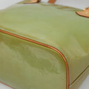 LOUIS VUITTON Monogram Vernis Houston Hand Bag Baby Blue M91005 LV Auth gh116-15