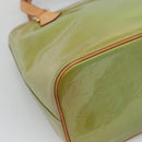 LOUIS VUITTON Monogram Vernis Houston Hand Bag Baby Blue M91005 LV Auth gh116-16